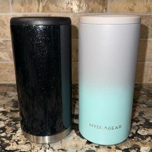 2 Stainless steel slim can holders